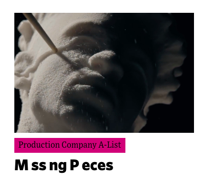 PRODUCTION COMPANY A-LIST 2018: M SS NG P ECES